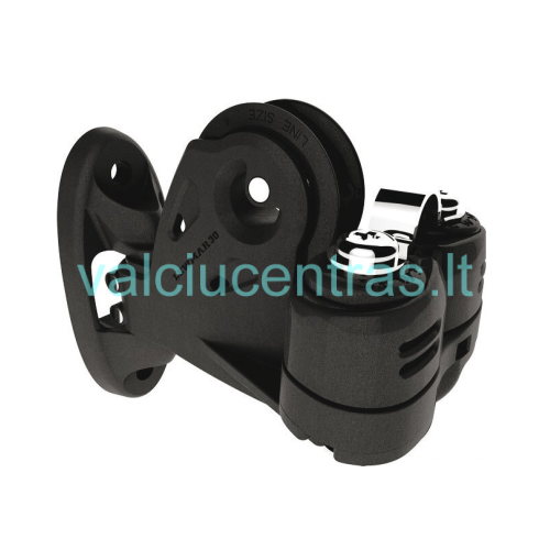 LEWMAR viengubas blokas su virvės blokatoriumi 30mm LEWMAR viengubas blokas su virvės blokatoriumi 30mm